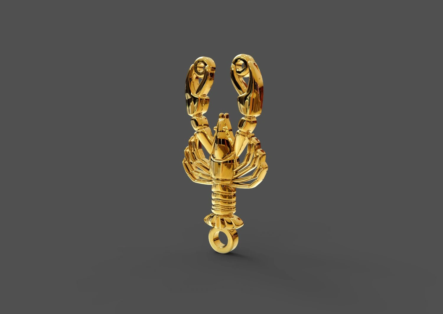 crayfish 3D Model .c4d .max .obj .3ds .fbx .stl .blend 