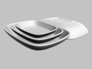a set of plates 3D Model