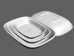 a set of plates 3D Model