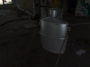 flask military 3D-Modell