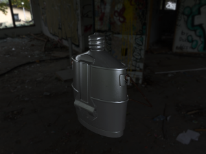flask military 3D-Modell