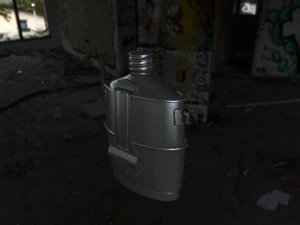 flask military 3D Model
