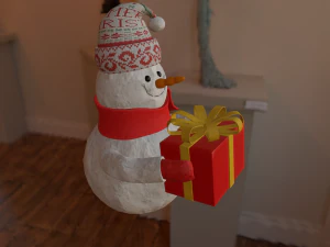 christmas snowman 3D Model