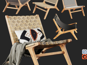 hemase armchairs collection no1-5 nairobi garden 3D Model