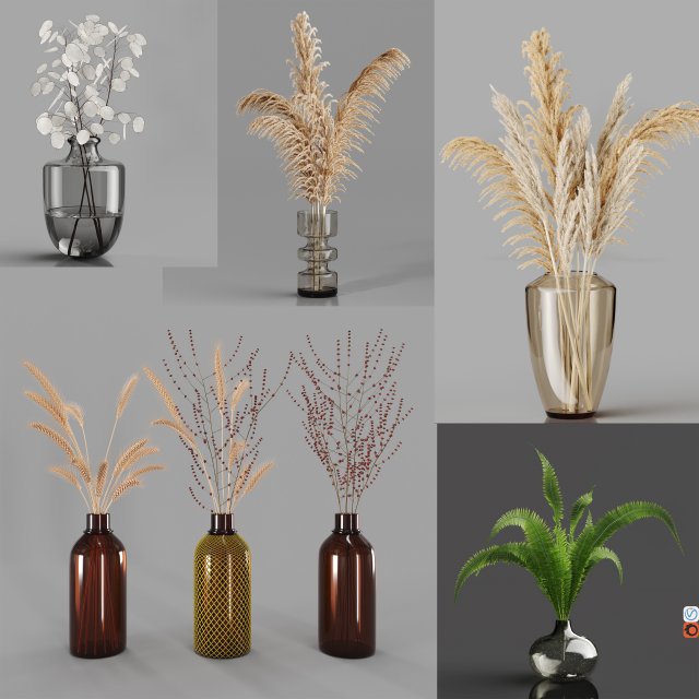 hemase collection bouquet no1-5 3D Model .c4d .max .obj .3ds .fbx .stl .blend 