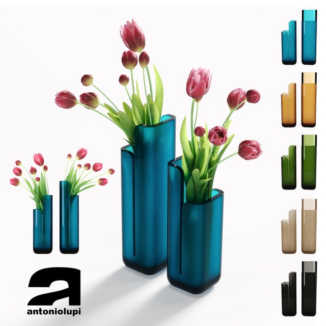 crystalmood vase masa by antonio lupi design Modelo 3D .c4d .max .obj .3ds .fbx .stl .blend 
