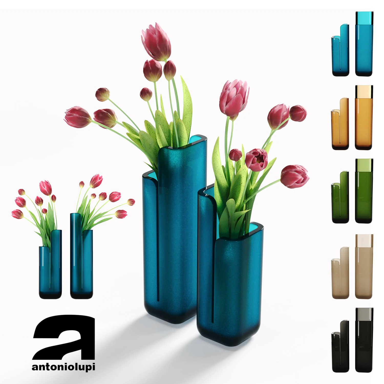 crystalmood vase masa by antonio lupi design 3D Model .c4d .max .obj .3ds .fbx .stl .blend 