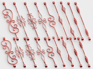 wrought iron pack no1 3D Model