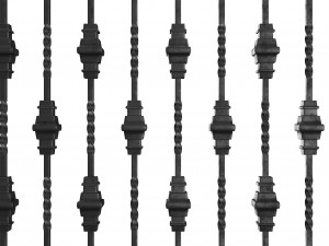 wrought iron bundle no04 fence 3D मॉडल