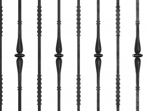 wrought iron bundle no04 fence 3D मॉडल