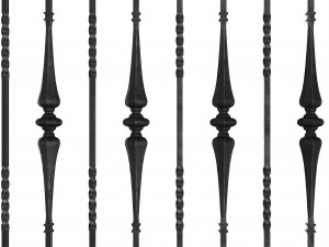 wrought iron bundle no04 fence 3D मॉडल
