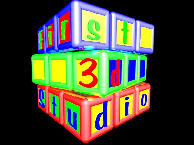 lego cube - animated model ready 3D Model .c4d .max .obj .3ds .fbx .stl .blend 