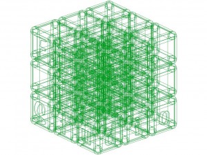 lego cube - animated model ready 3D Model