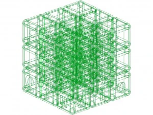 lego cube - animated model ready 3D Model