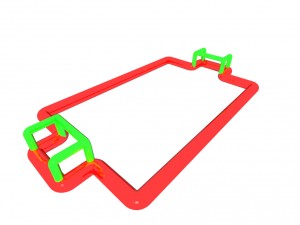 foos ball field Modello 3D
