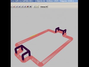 foos ball field 3D मॉडल