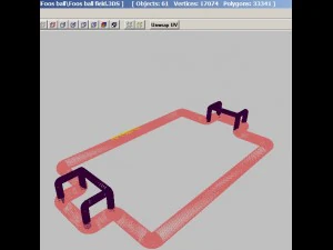 foos ball field 3D Model