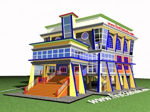 church animated model ready 3D Model