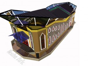 noahs ark church animated model ready 3D Model