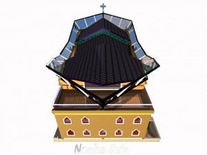 noahs ark church animated model ready 3D Model