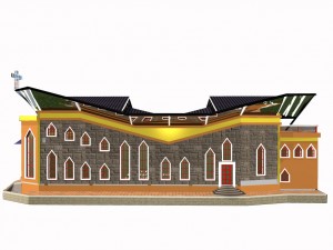 noahs ark church animated model ready 3D Model