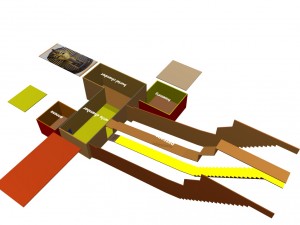 tutankhamun tomb animated model 3D Модель