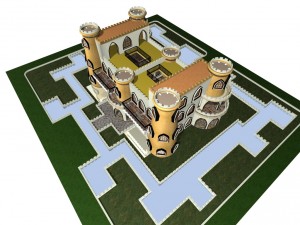 castle - animated model ready 3D Model