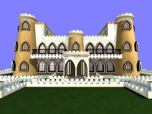 castle - animated model ready 3D Model