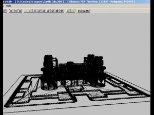 castle - animated model ready 3D Model
