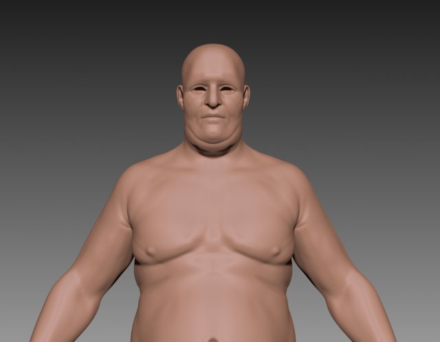 fat guy 3Dモデル .c4d .max .obj .3ds .fbx .stl .blend 