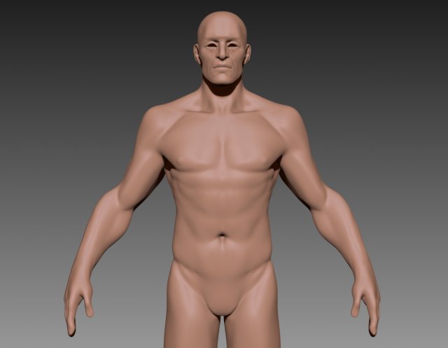 muscular guy 3D 模型 .c4d .max .obj .3ds .fbx .stl .blend