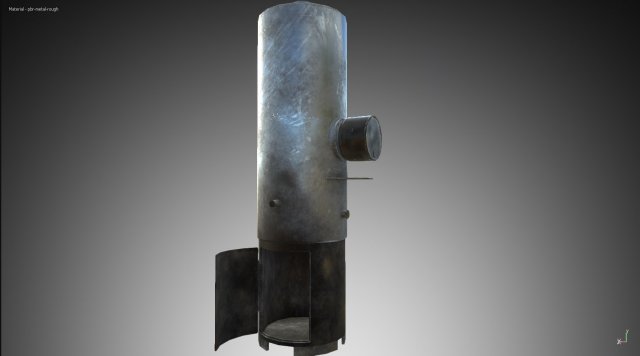 wood-fired boiler titan Model 3D .c4d .max .obj .3ds .fbx .stl .blend 