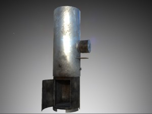 wood-fired boiler titan Model 3D