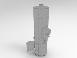 wood-fired boiler titan Model 3D