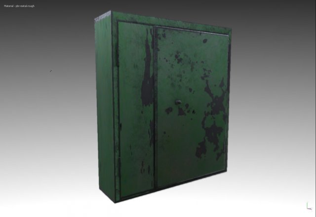 steel door 3D Модель .c4d .max .obj .3ds .fbx .stl .blend 
