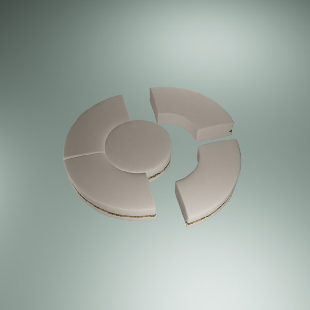 high poly sofa Model 3D .c4d .max .obj .3ds .fbx .stl .blend 