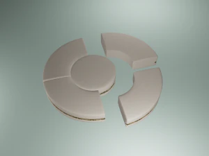 high poly sofa 3D Model