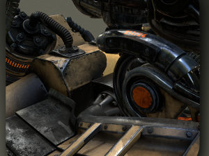 sci-fi cyborgdestroyer 3D Модель