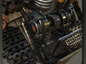 sci-fi cyborgdestroyer 3D Model