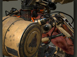 sci-fi cyborgdestroyer 3D Model
