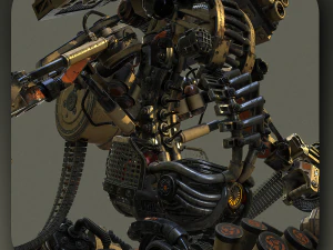 sci-fi cyborgdestroyer 3D Model