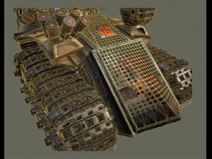 sci-fi cyborgdestroyer 3D Model