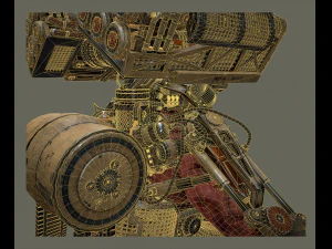 sci-fi cyborgdestroyer 3D Model
