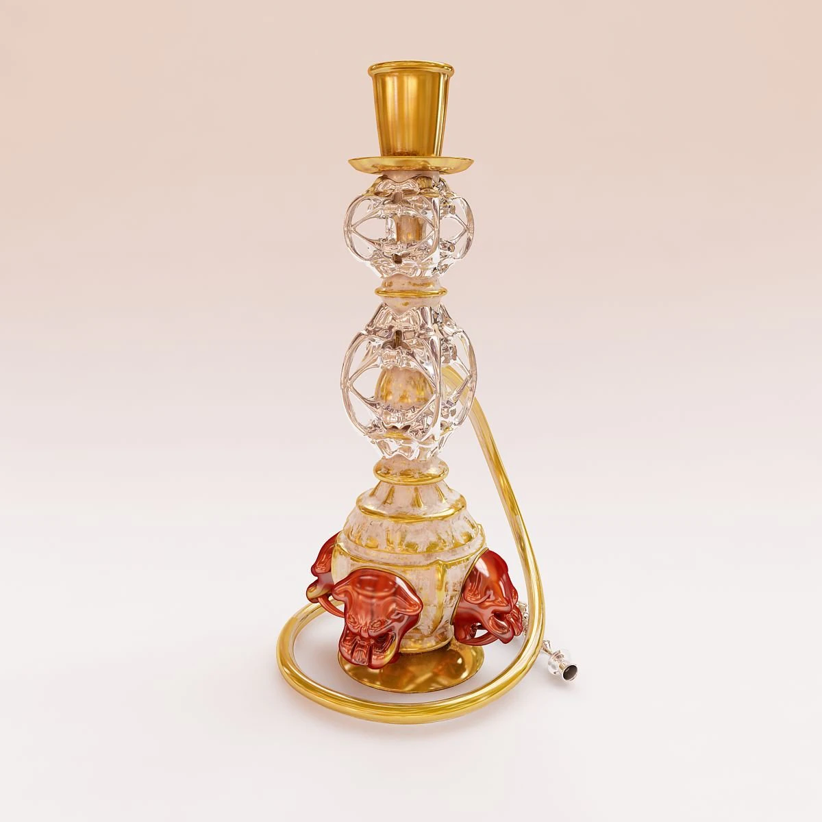 hookah 3D Model .c4d .max .obj .3ds .fbx .stl .blend 