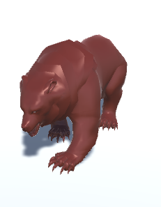 grizzly bear animated 3D Model .c4d .max .obj .3ds .fbx .stl .blend 