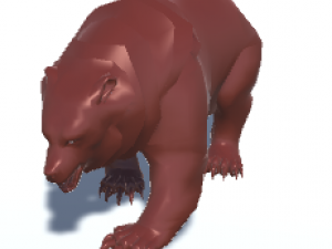 grizzly bear animated 3D Model