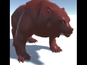 grizzly bear animated 3D Model