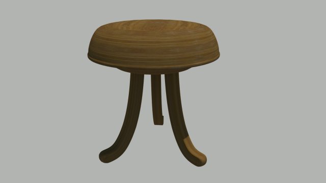 vintage stool Modelo 3D .c4d .max .obj .3ds .fbx .stl .blend 