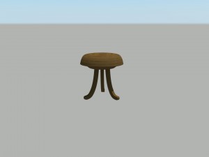 vintage stool Modelo 3D