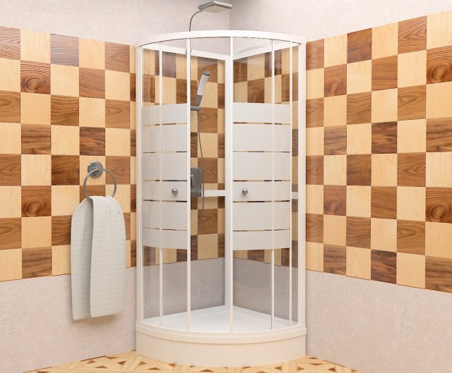 shower Model 3D .c4d .max .obj .3ds .fbx .stl .blend 